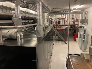 Varmesentral i Rælingen rådhus