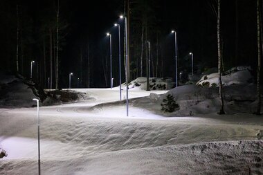 Lysløypa i Marikollen idrettspark