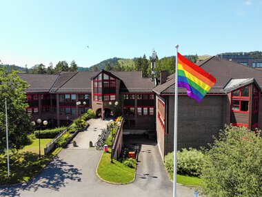 Pride-flagging på rådhuset