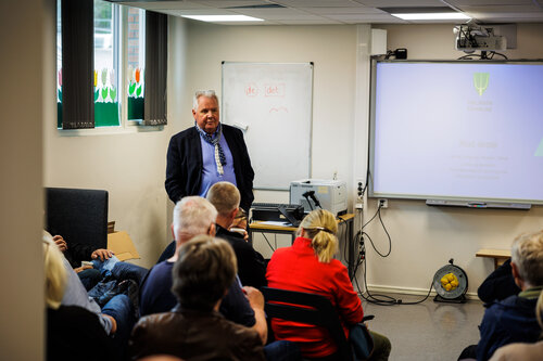 Informasjonsmøte om byggeprosjektet på Rud skole