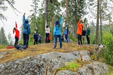 Utendørs trening i Marikollen