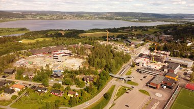 Fire byggeprosjekter på Fjerdingby