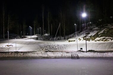 Lysløypa i Marikollen idrettspark