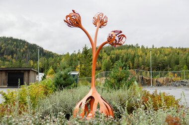 Utendørs kunst på Fjerdingby skole og ressursavdeling