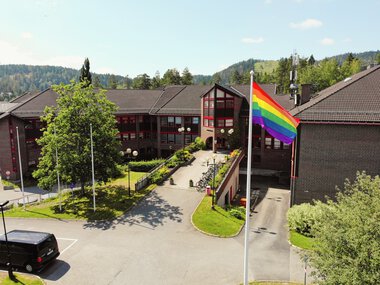 Pride-flagging på rådhuset