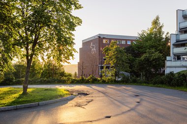 Solnedgang i Blystadlia