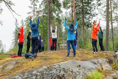 Utendørs trening i Marikollen