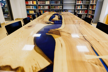 Lesesalen i Rælingen bibliotek