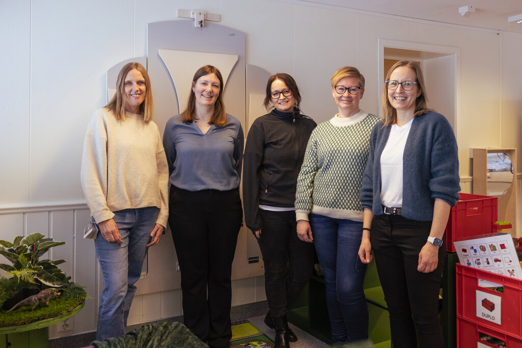 Gruppebilde av de som har jobbet med prosjektet inkluderende praksiser.