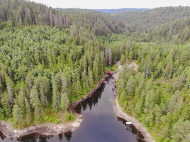 Rehabiliterer demninger i Ramstadsjøen