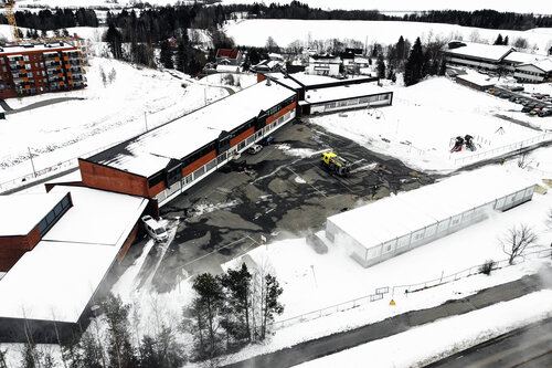 Røykdykkerøvelse i gamle Fjerdingby skole