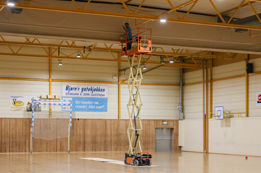 Nye takvifter i Sandbekkhallen