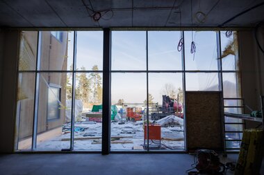 Befaring på nye Fjerdingby skole  17. mars 2022