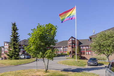 Pride-flagging på rådhuset