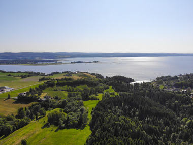 Utsikt mot Rælingsøya Årnestangen