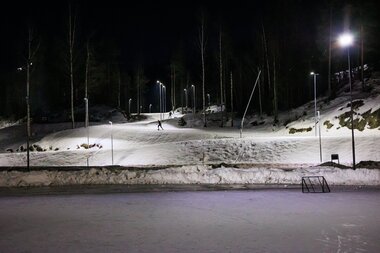 Lysløypa i Marikollen idrettspark