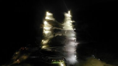 Snøproduksjon i Marikollen