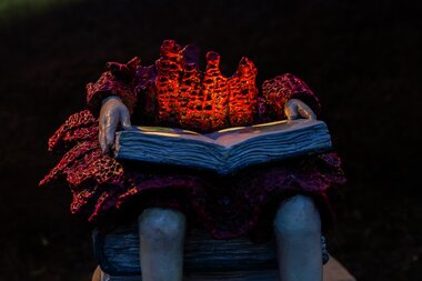 Kunstverket Boksøylen av Lene Kilde