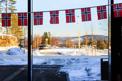 Første dag på nye Fjerdingby skole