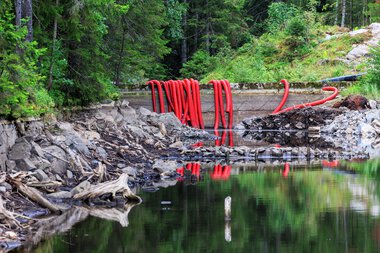 Rehabiliterer demninger i Ramstadsjøen