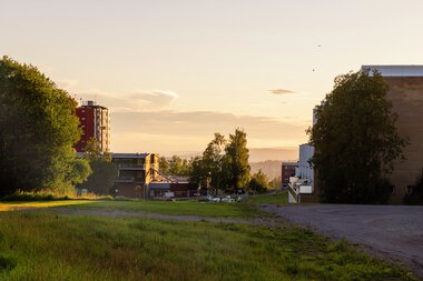 Solnedgang i Blystadlia