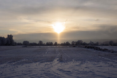Solnedgang på Årnestangen
