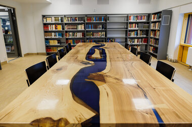 Lesesalen i Rælingen bibliotek