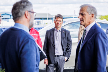 Statsminister Jonas Gahr Støre besøker Rælingen