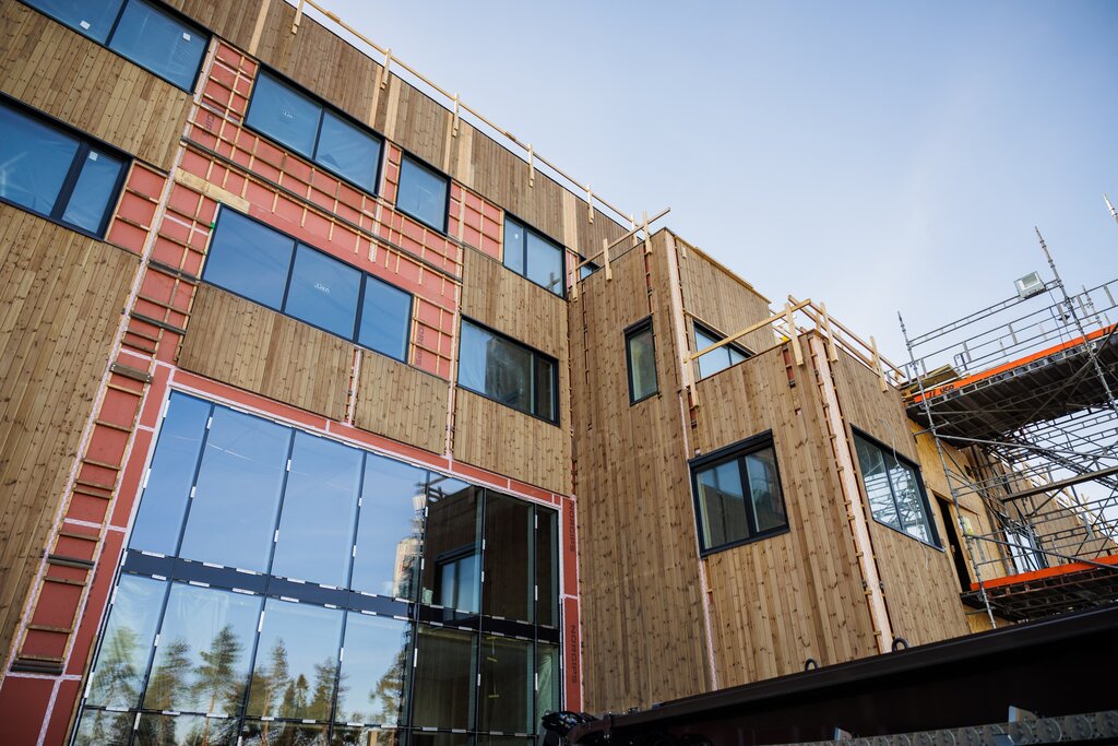 Befaring på nye Fjerdingby skole  17. mars 2022