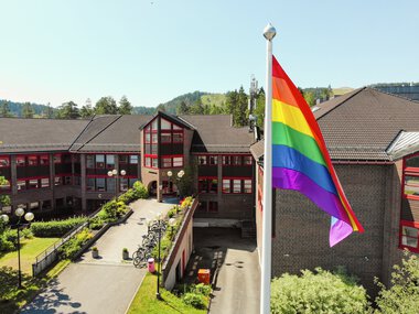 Pride-flagging på rådhuset