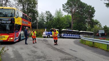 Trafikkdirigering på Aksla