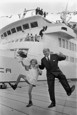 Pippi Longstocking dancing with Sten A Olsson