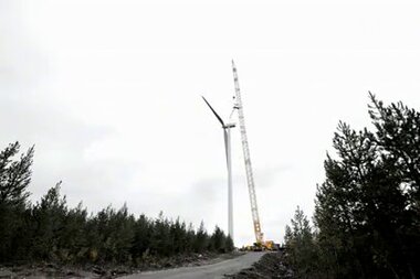 Windmill construction Saxberget