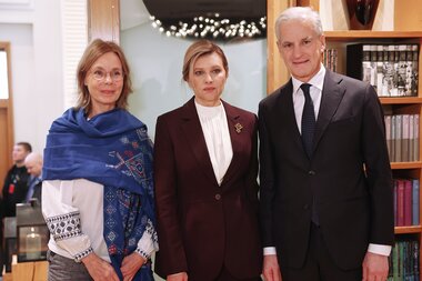 Zelenska and Minister of Communications Sybiha in Norway