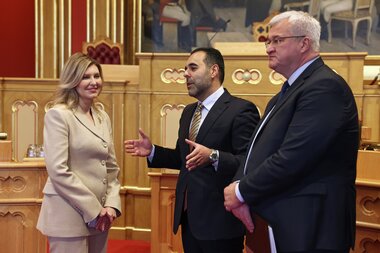 Zelenska and Minister of Communications Sybiha in Norway