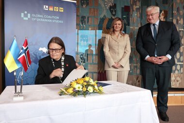 Zelenska and Minister of Communications Sybiha in Norway