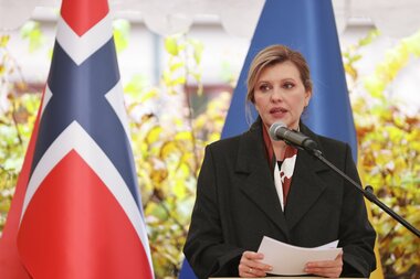 Zelenska and Minister of Communications Sybiha in Norway