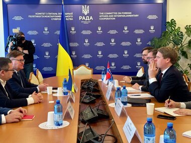 Utviklingsminister Åsmund Aukrust i Ukraina