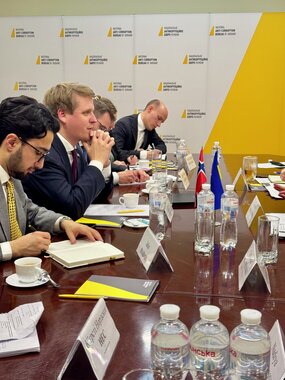 Utviklingsminister Åsmund Aukrust i Ukraina