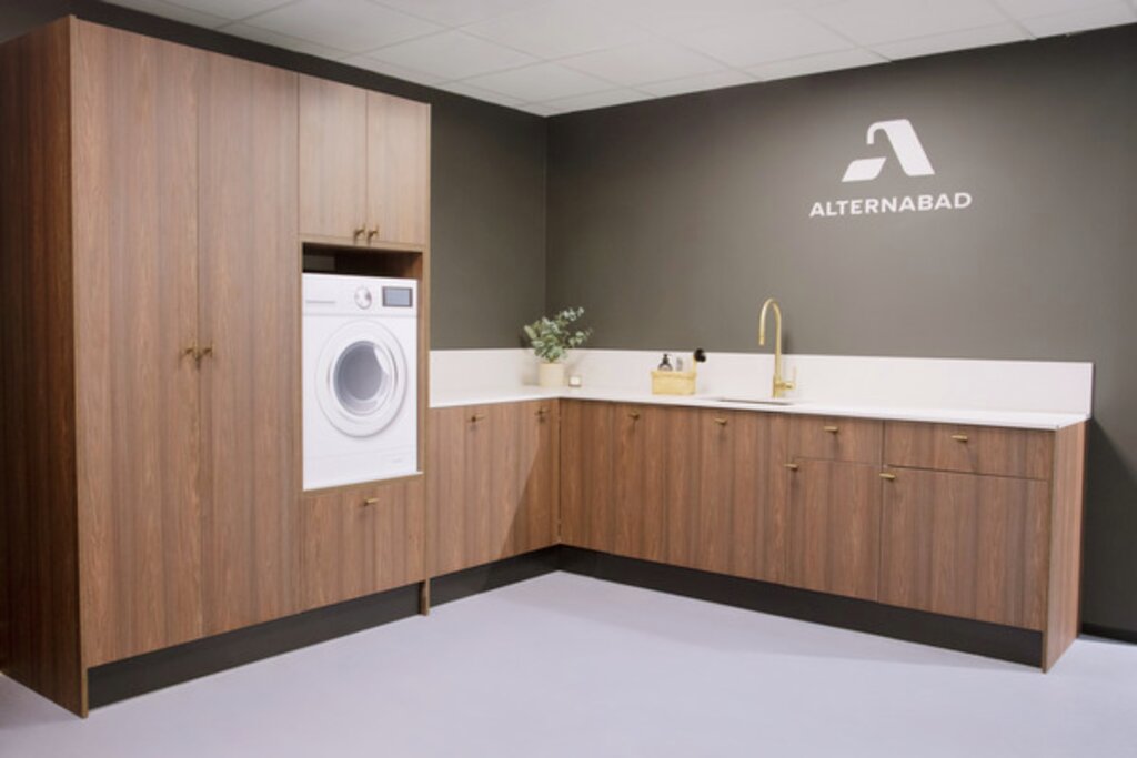 Nea Vaskerom valnøtt utstilling showroom 