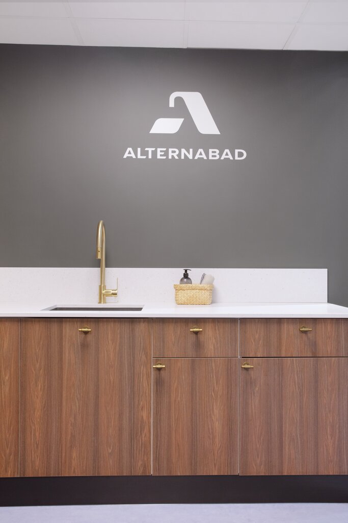 Nea Vaskerom valnøtt utstilling showroom 