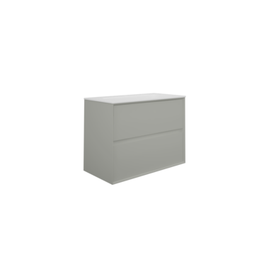 Underskap Artus 80 cm 2 skuffer lys grå matt