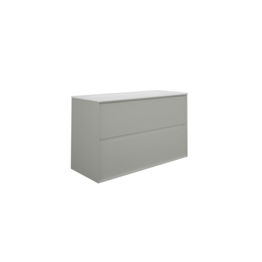 Underskap Artus 100 cm 2 skuffer lys grå matt