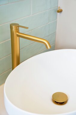 Toalettrom Fima børstet gull Snap 