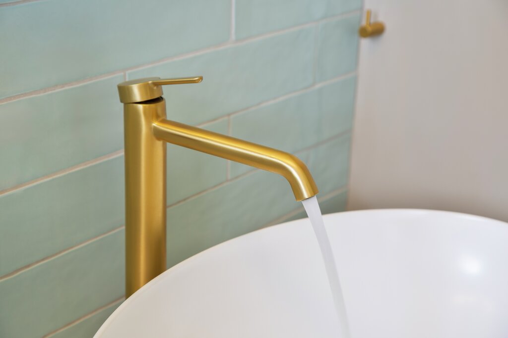 Toalettrom Fima børstet gull Snap 