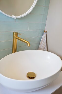 Toalettrom Fima børstet gull Snap 