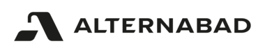 AlternaBad horisontal logo sort