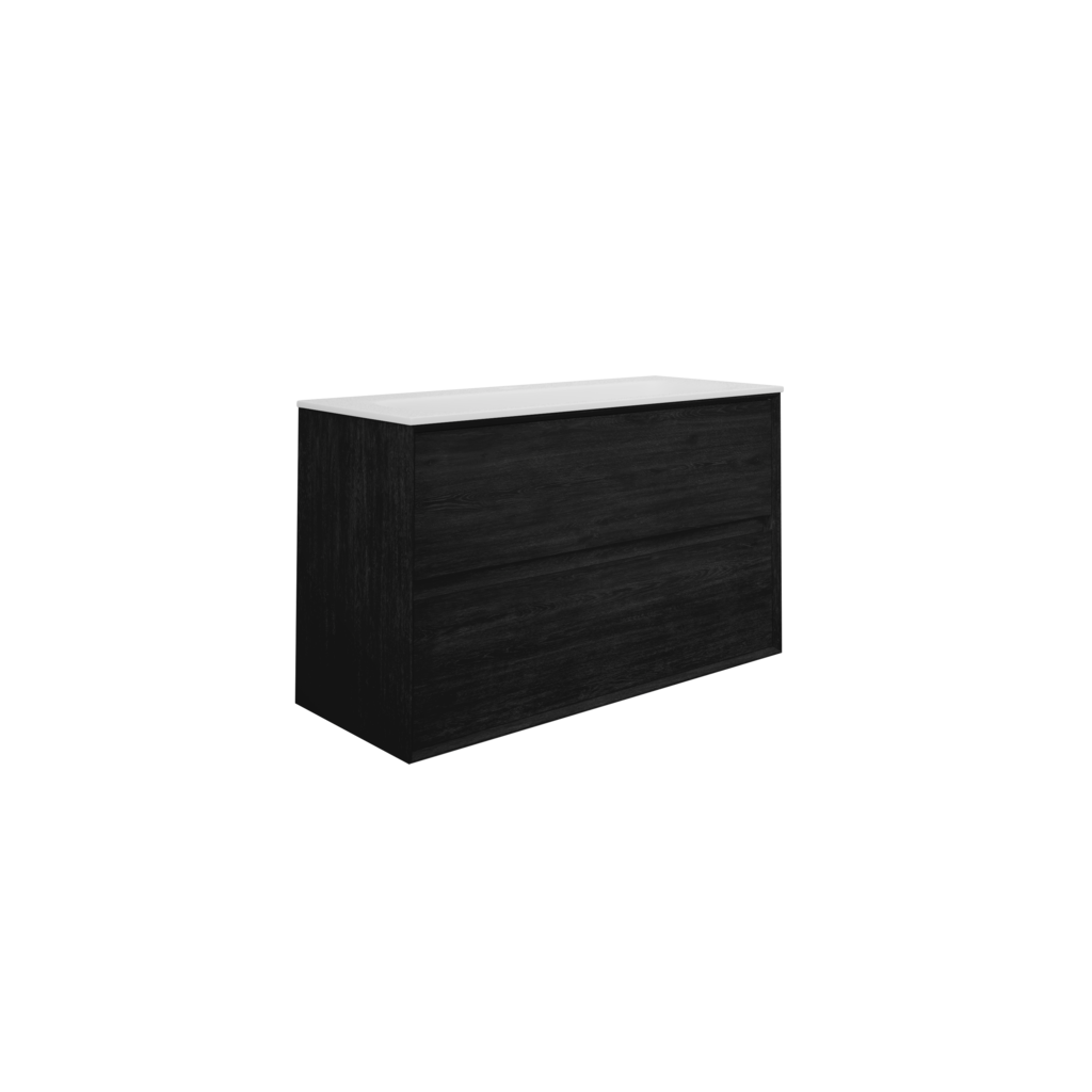 Underskap Artus 100 cm 2 skuffer mørk eik