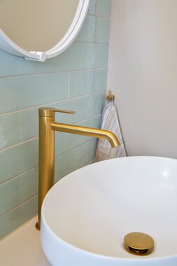 Toalettrom Fima børstet gull Snap 