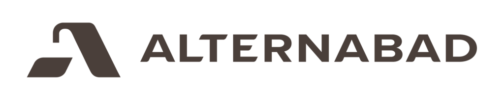 AlternaBad horisontal logo brun